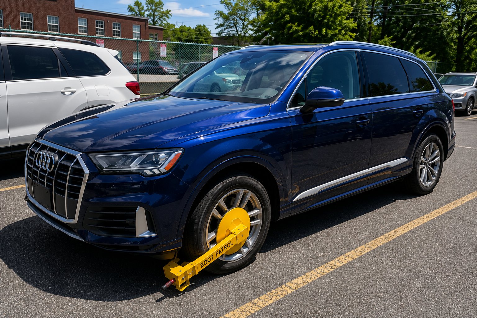 Booted vehicle — Boot Patrol parking enforcement