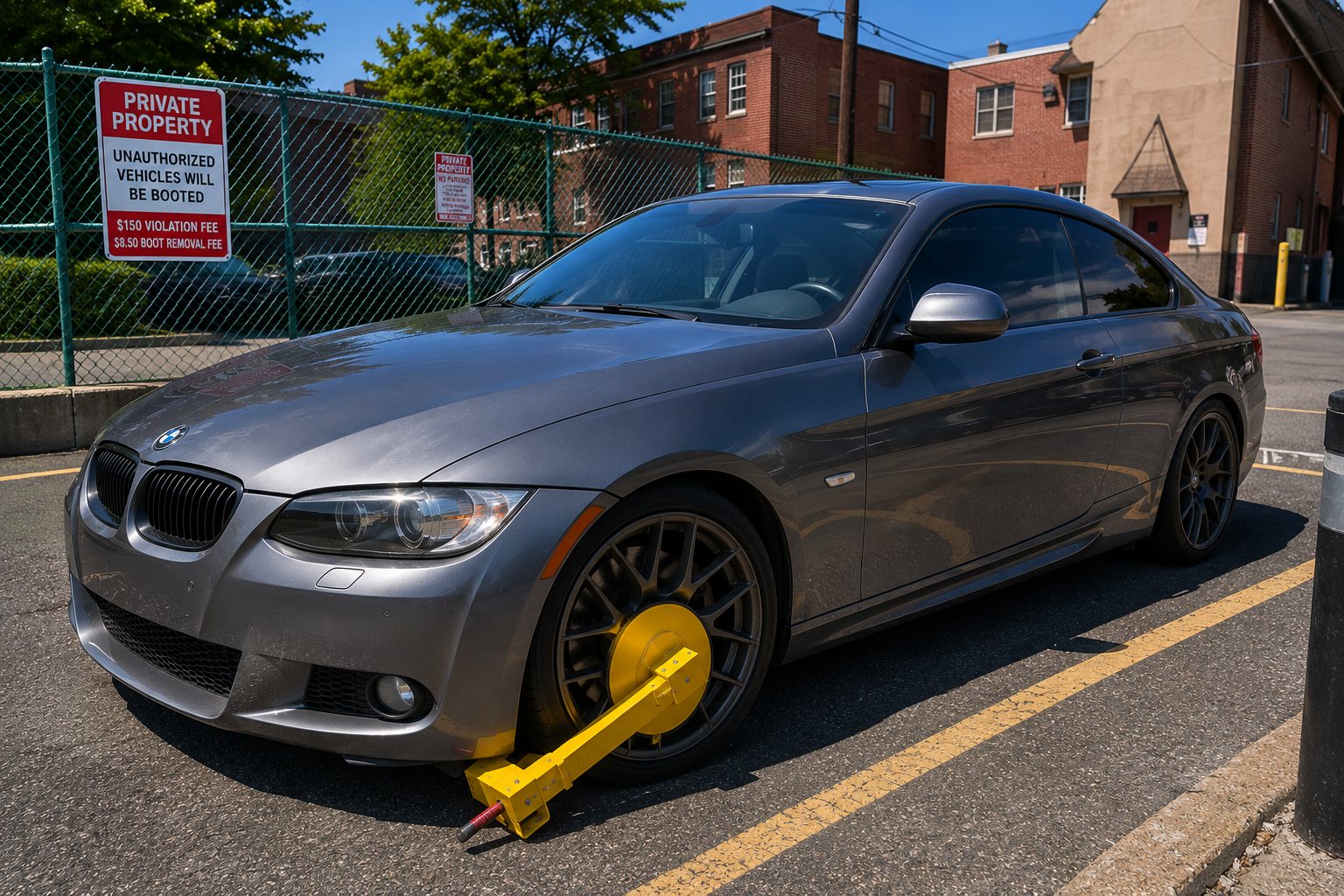 Booted vehicle — Boot Patrol parking enforcement