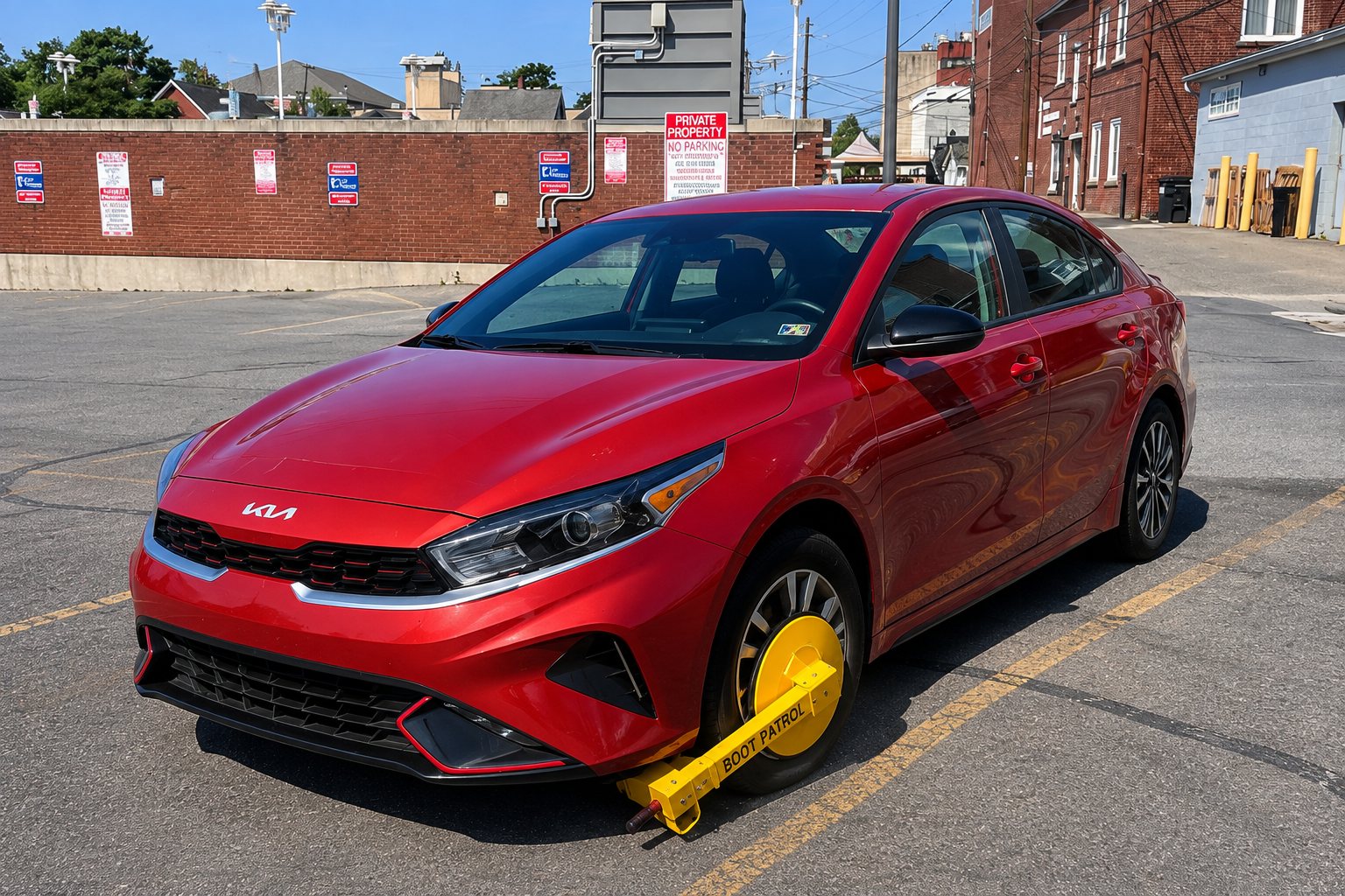 Booted vehicle — Boot Patrol parking enforcement